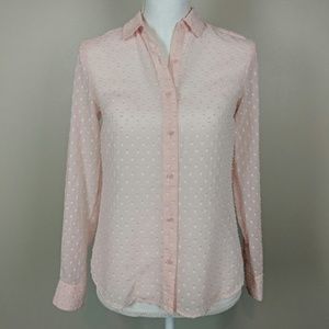 Banana Republic petal pink blouse